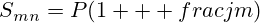 S_{mn}=P(1   frac{j}{m})