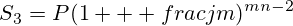 S_3=P(1   frac{j}{m})^{mn-2}